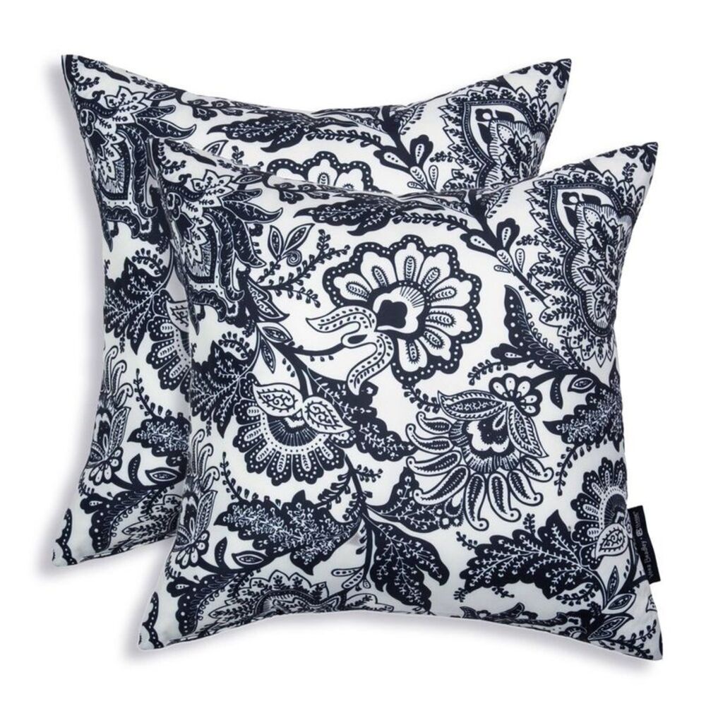 Vera Bradley - 2pk 18"x18" Vera Bradley Java Square Outdoor Throw Navy